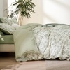 image:imageBedsure Floral Duvet Cover King Size  100 Cotton Reversible Entwined Vines Pattern Duvet Cover Set 3 Pieces Soft amp Breathable PureWoven Bedding Set with 2 Pillow Shams Linen Vines 104x9004  Desert Sage No Comforter