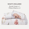 image:imageBedsure Floral Duvet Cover King Size  100 Cotton Reversible Entwined Vines Pattern Duvet Cover Set 3 Pieces Soft amp Breathable PureWoven Bedding Set with 2 Pillow Shams Linen Vines 104x9022  Shell No Comforter