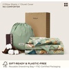 image:imageBedsure Floral Duvet Cover King Size  100 Cotton Reversible Entwined Vines Pattern Duvet Cover Set 3 Pieces Soft amp Breathable PureWoven Bedding Set with 2 Pillow Shams Linen Vines 104x9006  Green Garden No Comforter