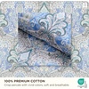 image:imageBedsure Floral Duvet Cover King Size  100 Cotton Reversible Entwined Vines Pattern Duvet Cover Set 3 Pieces Soft amp Breathable PureWoven Bedding Set with 2 Pillow Shams Linen Vines 104x9003  Blue Paisley No Comforter