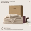 image:imageBedsure Muslin Duvet Cover Queen Size  100 Cotton 3Layer Gauze Duvet Cover PureWoven UltraSoft amp Breathable Bedding Set with Zipper Closure and 8 Corner Ties Linen Queen 90x9004  3layer Gauze  Light Brownno Comforter