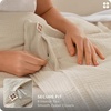 image:imageBedsure Muslin Duvet Cover Queen Size  100 Cotton 3Layer Gauze Duvet Cover PureWoven UltraSoft amp Breathable Bedding Set with Zipper Closure and 8 Corner Ties Linen Queen 90x9001  3layer Gauze  Linenno Comforter