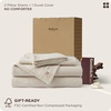 image:imageBedsure Muslin Duvet Cover Queen Size  100 Cotton 3Layer Gauze Duvet Cover PureWoven UltraSoft amp Breathable Bedding Set with Zipper Closure and 8 Corner Ties Linen Queen 90x9001  3layer Gauze  Linenno Comforter