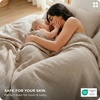image:imageBedsure Muslin Duvet Cover Queen Size  100 Cotton 3Layer Gauze Duvet Cover PureWoven UltraSoft amp Breathable Bedding Set with Zipper Closure and 8 Corner Ties Linen Queen 90x9004  3layer Gauze  Light Brownno Comforter