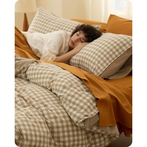 image:imageBedsure Floral Duvet Cover King Size  100 Cotton Reversible Entwined Vines Pattern Duvet Cover Set 3 Pieces Soft amp Breathable PureWoven Bedding Set with 2 Pillow Shams Linen Vines 104x9009  Khaki Gingham No Comforter