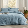 image:imageBedsure Beige Bed Set Queen Size Soft Bed in a Bag 7 Pieces Alternative Comforter Set for All Seasons Breathable Marshmallow Prewashed Bedding Set with Comforters Sheets Pillowcases amp ShamsDusty Blue