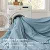 image:imageBedsure Beige Bed Set Queen Size Soft Bed in a Bag 7 Pieces Alternative Comforter Set for All Seasons Breathable Marshmallow Prewashed Bedding Set with Comforters Sheets Pillowcases amp ShamsDusty Blue
