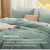image:imageBedsure King Comforter Set Dark Green Soft Prewashed Bedding for All Seasons 3 Pieces GentleSoft Bed Set 1 Lightweight Comforter 104x90 and 2 Pillowcases 20x3619  Sage Green