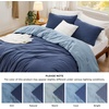 image:imageBedsure King Comforter Set Dark Green Soft Prewashed Bedding for All Seasons 3 Pieces GentleSoft Bed Set 1 Lightweight Comforter 104x90 and 2 Pillowcases 20x3634  NavyBlue