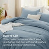 image:imageBedsure King Comforter Set Dark Green Soft Prewashed Bedding for All Seasons 3 Pieces GentleSoft Bed Set 1 Lightweight Comforter 104x90 and 2 Pillowcases 20x3607  Dusty Blue