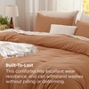image:imageBedsure King Comforter Set Dark Green Soft Prewashed Bedding for All Seasons 3 Pieces GentleSoft Bed Set 1 Lightweight Comforter 104x90 and 2 Pillowcases 20x3627  Pumpkin