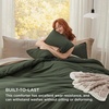 image:imageBedsure King Comforter Set Dark Green Soft Prewashed Bedding for All Seasons 3 Pieces GentleSoft Bed Set 1 Lightweight Comforter 104x90 and 2 Pillowcases 20x3603  Dark Green