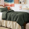 image:imageBedsure King Comforter Set Dark Green Soft Prewashed Bedding for All Seasons 3 Pieces GentleSoft Bed Set 1 Lightweight Comforter 104x90 and 2 Pillowcases 20x3603  Dark Green