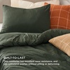 image:imageBedsure King Comforter Set Dark Green Soft Prewashed Bedding for All Seasons 3 Pieces GentleSoft Bed Set 1 Lightweight Comforter 104x90 and 2 Pillowcases 20x3603  Dark Green