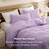 image:imageBedsure King Comforter Set Dark Green Soft Prewashed Bedding for All Seasons 3 Pieces GentleSoft Bed Set 1 Lightweight Comforter 104x90 and 2 Pillowcases 20x3617  Lavendar