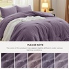 image:imageBedsure King Comforter Set Dark Green Soft Prewashed Bedding for All Seasons 3 Pieces GentleSoft Bed Set 1 Lightweight Comforter 104x90 and 2 Pillowcases 20x3610  Grayish Purple