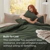 image:imageBedsure King Comforter Set Dark Green Soft Prewashed Bedding for All Seasons 3 Pieces GentleSoft Bed Set 1 Lightweight Comforter 104x90 and 2 Pillowcases 20x3603  Dark Green