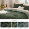 image:imageBedsure King Comforter Set Dark Green Soft Prewashed Bedding for All Seasons 3 Pieces GentleSoft Bed Set 1 Lightweight Comforter 104x90 and 2 Pillowcases 20x3631  Dark Olive GreenGreen