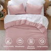 image:imageBedsure King Comforter Set Dark Green Soft Prewashed Bedding for All Seasons 3 Pieces GentleSoft Bed Set 1 Lightweight Comforter 104x90 and 2 Pillowcases 20x3614  Pink