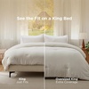 image:imageBedsure King Comforter Set Dark Green Soft Prewashed Bedding for All Seasons 3 Pieces GentleSoft Bed Set 1 Lightweight Comforter 104x90 and 2 Pillowcases 20x3601  Beige