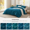 image:imageBedsure King Comforter Set Dark Green Soft Prewashed Bedding for All Seasons 3 Pieces GentleSoft Bed Set 1 Lightweight Comforter 104x90 and 2 Pillowcases 20x3626  Teal