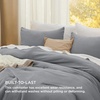 image:imageBedsure King Comforter Set Dark Green Soft Prewashed Bedding for All Seasons 3 Pieces GentleSoft Bed Set 1 Lightweight Comforter 104x90 and 2 Pillowcases 20x3605  Grey