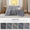 image:imageBedsure King Comforter Set Dark Green Soft Prewashed Bedding for All Seasons 3 Pieces GentleSoft Bed Set 1 Lightweight Comforter 104x90 and 2 Pillowcases 20x3605  Grey