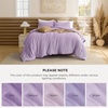 image:imageBedsure King Comforter Set Dark Green Soft Prewashed Bedding for All Seasons 3 Pieces GentleSoft Bed Set 1 Lightweight Comforter 104x90 and 2 Pillowcases 20x3617  Lavendar