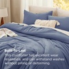 image:imageBedsure King Comforter Set Dark Green Soft Prewashed Bedding for All Seasons 3 Pieces GentleSoft Bed Set 1 Lightweight Comforter 104x90 and 2 Pillowcases 20x3622  Blue