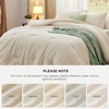 image:imageBedsure King Comforter Set Dark Green Soft Prewashed Bedding for All Seasons 3 Pieces GentleSoft Bed Set 1 Lightweight Comforter 104x90 and 2 Pillowcases 20x3608  Cream