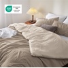 image:imageBedsure King Comforter Set Dark Green Soft Prewashed Bedding for All Seasons 3 Pieces GentleSoft Bed Set 1 Lightweight Comforter 104x90 and 2 Pillowcases 20x3630  KhakiBeige
