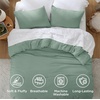 image:imageBedsure King Comforter Set Dark Green Soft Prewashed Bedding for All Seasons 3 Pieces GentleSoft Bed Set 1 Lightweight Comforter 104x90 and 2 Pillowcases 20x3619  Sage Green