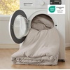image:imageBedsure King Comforter Set Dark Green Soft Prewashed Bedding for All Seasons 3 Pieces GentleSoft Bed Set 1 Lightweight Comforter 104x90 and 2 Pillowcases 20x3624  Linen
