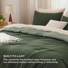 image:imageBedsure King Comforter Set Dark Green Soft Prewashed Bedding for All Seasons 3 Pieces GentleSoft Bed Set 1 Lightweight Comforter 104x90 and 2 Pillowcases 20x3631  Dark Olive GreenGreen
