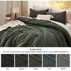 image:imageBedsure King Comforter Set Dark Green Soft Prewashed Bedding for All Seasons 3 Pieces GentleSoft Bed Set 1 Lightweight Comforter 104x90 and 2 Pillowcases 20x3603  Dark Green