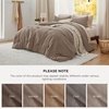 image:imageBedsure King Comforter Set Dark Green Soft Prewashed Bedding for All Seasons 3 Pieces GentleSoft Bed Set 1 Lightweight Comforter 104x90 and 2 Pillowcases 20x3621  Brown