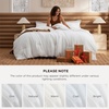 image:imageBedsure King Comforter Set Dark Green Soft Prewashed Bedding for All Seasons 3 Pieces GentleSoft Bed Set 1 Lightweight Comforter 104x90 and 2 Pillowcases 20x3602  White