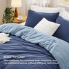 image:imageBedsure King Comforter Set Dark Green Soft Prewashed Bedding for All Seasons 3 Pieces GentleSoft Bed Set 1 Lightweight Comforter 104x90 and 2 Pillowcases 20x3634  NavyBlue