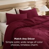 image:imageBedsure King Comforter Set Dark Green Soft Prewashed Bedding for All Seasons 3 Pieces GentleSoft Bed Set 1 Lightweight Comforter 104x90 and 2 Pillowcases 20x3616  Dark Red