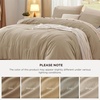 image:imageBedsure King Comforter Set Dark Green Soft Prewashed Bedding for All Seasons 3 Pieces GentleSoft Bed Set 1 Lightweight Comforter 104x90 and 2 Pillowcases 20x3620  Khaki