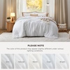 image:imageBedsure King Comforter Set Dark Green Soft Prewashed Bedding for All Seasons 3 Pieces GentleSoft Bed Set 1 Lightweight Comforter 104x90 and 2 Pillowcases 20x3602  White