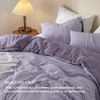 image:imageBedsure King Comforter Set Dark Green Soft Prewashed Bedding for All Seasons 3 Pieces GentleSoft Bed Set 1 Lightweight Comforter 104x90 and 2 Pillowcases 20x3632  Grayish PurpleLavender