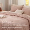 image:imageBedsure King Comforter Set Dark Green Soft Prewashed Bedding for All Seasons 3 Pieces GentleSoft Bed Set 1 Lightweight Comforter 104x90 and 2 Pillowcases 20x3613  Light Pink