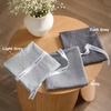 image:imageBedsure King Comforter Set Dark Green Soft Prewashed Bedding for All Seasons 3 Pieces GentleSoft Bed Set 1 Lightweight Comforter 104x90 and 2 Pillowcases 20x3605  Grey