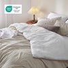 image:imageBedsure King Comforter Set Dark Green Soft Prewashed Bedding for All Seasons 3 Pieces GentleSoft Bed Set 1 Lightweight Comforter 104x90 and 2 Pillowcases 20x3629  BeigeWhite