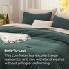 image:imageBedsure King Comforter Set Dark Green Soft Prewashed Bedding for All Seasons 3 Pieces GentleSoft Bed Set 1 Lightweight Comforter 104x90 and 2 Pillowcases 20x3611  Forest Green