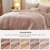 image:imageBedsure King Comforter Set Dark Green Soft Prewashed Bedding for All Seasons 3 Pieces GentleSoft Bed Set 1 Lightweight Comforter 104x90 and 2 Pillowcases 20x3613  Light Pink