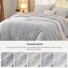 image:imageBedsure King Comforter Set Dark Green Soft Prewashed Bedding for All Seasons 3 Pieces GentleSoft Bed Set 1 Lightweight Comforter 104x90 and 2 Pillowcases 20x3612  Light Grey
