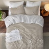 image:imageBedsure King Comforter Set Dark Green Soft Prewashed Bedding for All Seasons 3 Pieces GentleSoft Bed Set 1 Lightweight Comforter 104x90 and 2 Pillowcases 20x3629  BeigeWhite