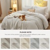 image:imageBedsure King Comforter Set Dark Green Soft Prewashed Bedding for All Seasons 3 Pieces GentleSoft Bed Set 1 Lightweight Comforter 104x90 and 2 Pillowcases 20x3601  Beige